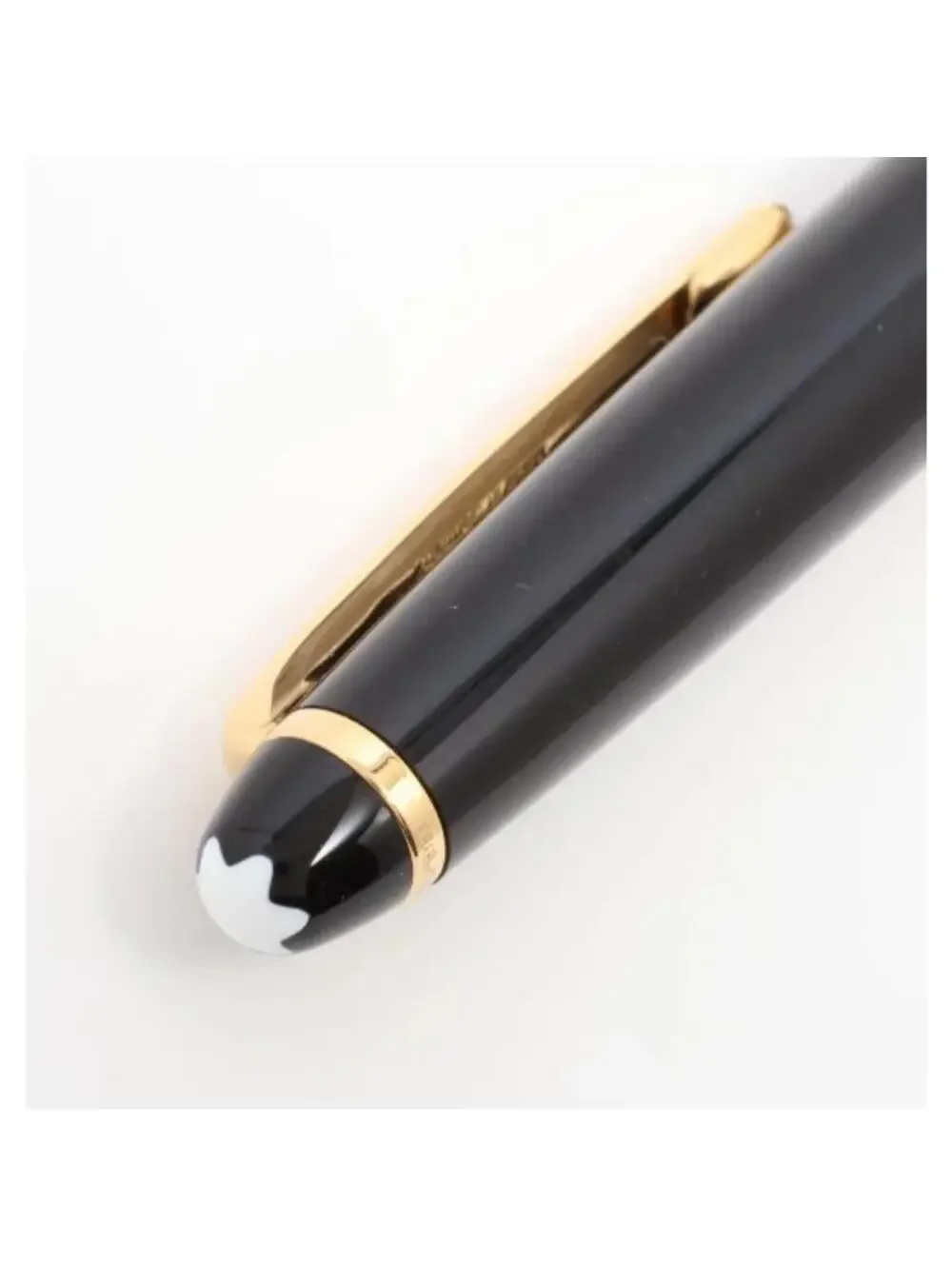 Montblanc Gold Finish Meisterstuck Classique Luxury Ballpoint Pen Resin Black